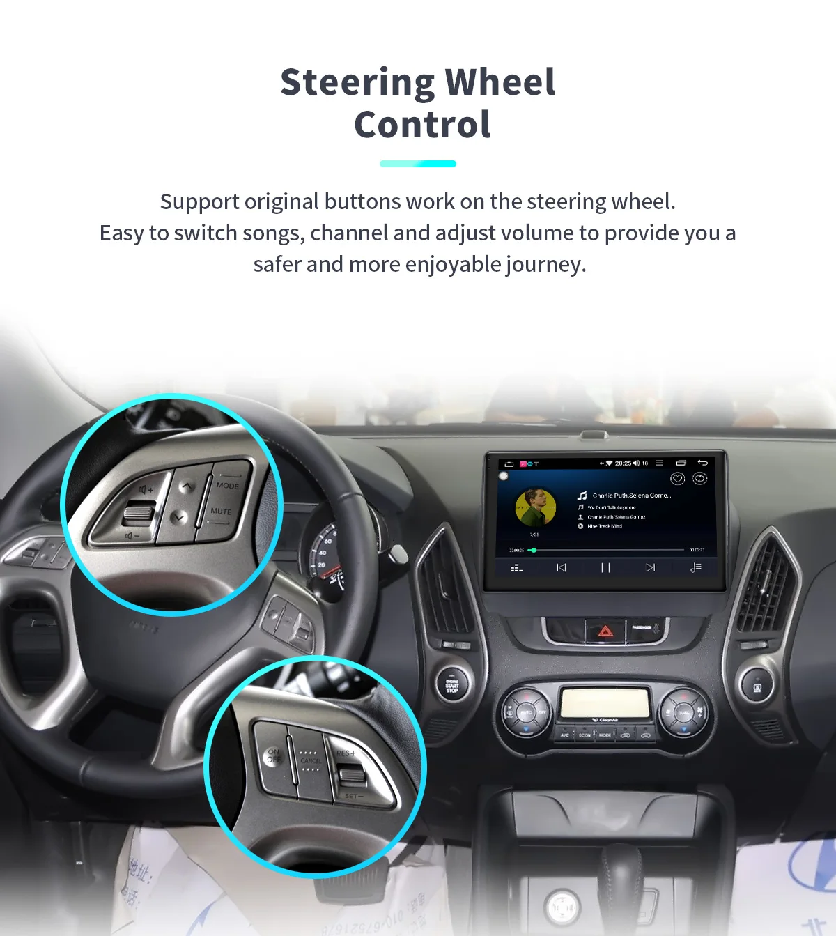 Top JOYING 10.1 Inch Android 8.1 GPS Stereo Radio 4GB Head Unit for Hyundai TUCSON IX35 2011-2016 with Carplay WiFi Bluetooth DSP 16