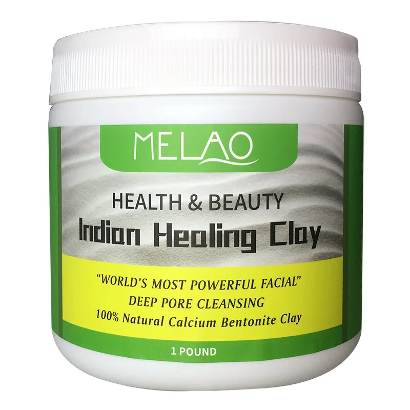 

MELAO Indian Healing Bentonite Detox Clay 100% Natural Powder Face Body Deep Pore Cleansing Improves Rashes and Skin Conditions