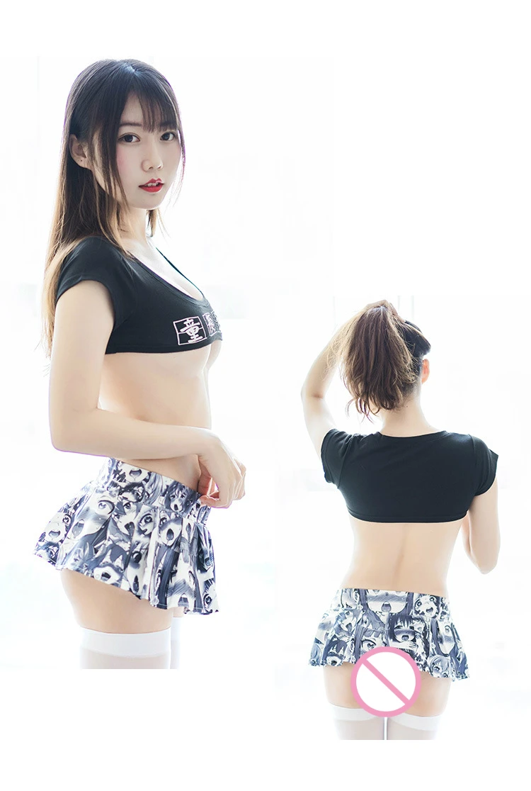 19 см японская мини-юбка с цифровой печатью Baitao девушка сексуальная милая плиссированная юбка женская Kawaii Женская Повседневная тонкая мини-юбка