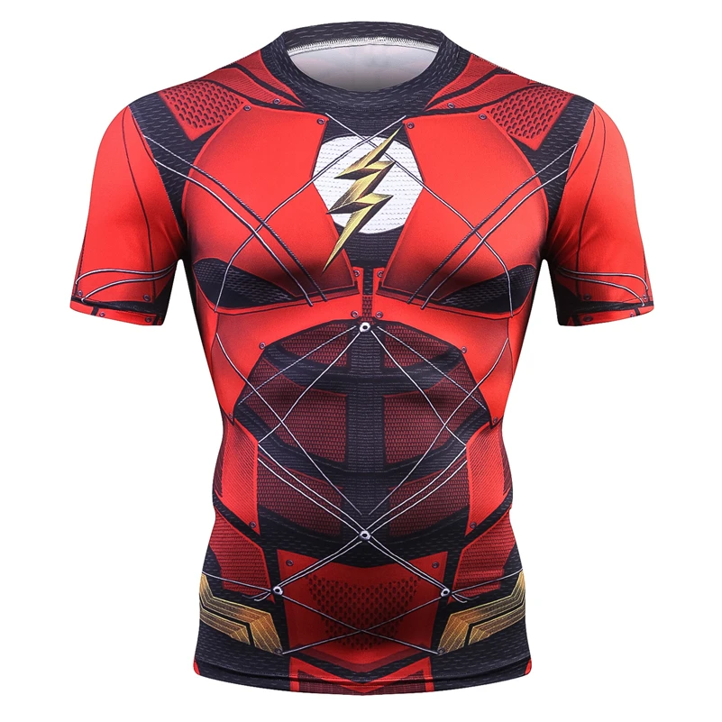 

2019 Fitness Men T Shirt Spider_man 3d Printed T-shirt Homme Flash Man Unisex Casual Short Shirt Superheroes Cosplay tshirt