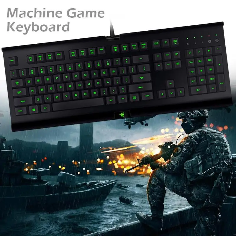 Kopen Razer Cynosa 104 Keys Wired Usb Gaming Keyboard Voor Computer W Backlight Membraan Toetsenbord Voor Lol Pubg Games