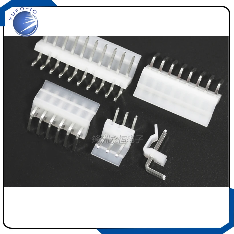 50pcs 2/3/4/5/6/7/8/9/10/11/12P pin Header 3.96MM male Terminal CH3.96 Connectors PH-A right angle pins 90 degree | Обустройство дома