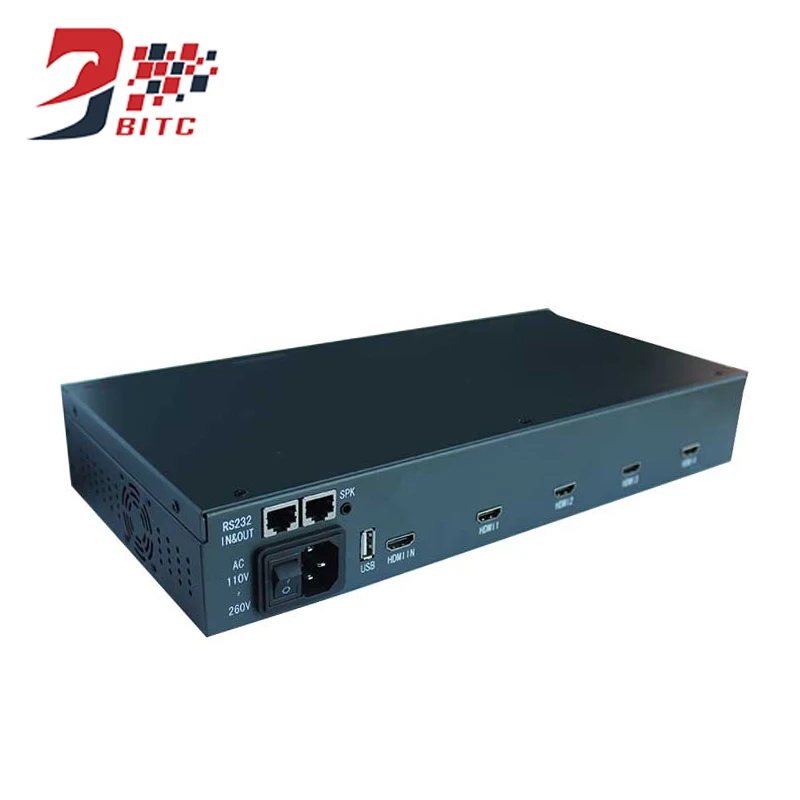 

SZBITC Great Video Wall Processor 2x2 1080P HDMI Splitter 4 TV shows Screen Splicing 180 Degrees Rotation