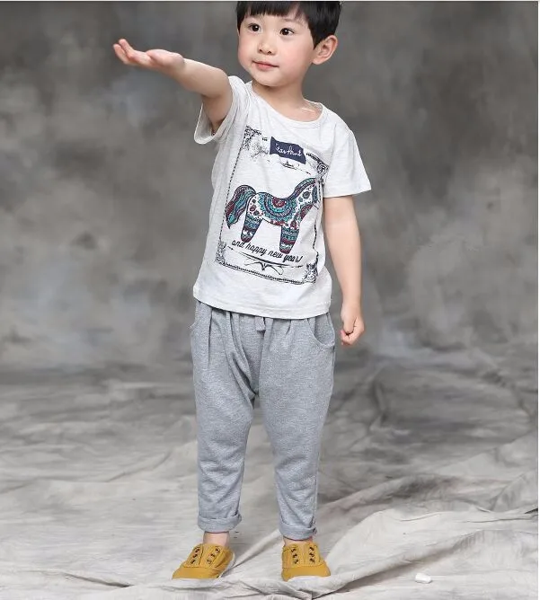 Горячая Распродажа, детские штаны на весну и осень, Новые Стильные корейские штаны для мальчиков и девочек, детские хлопковые штаны, штаны-шаровары для детей 2-7 лет