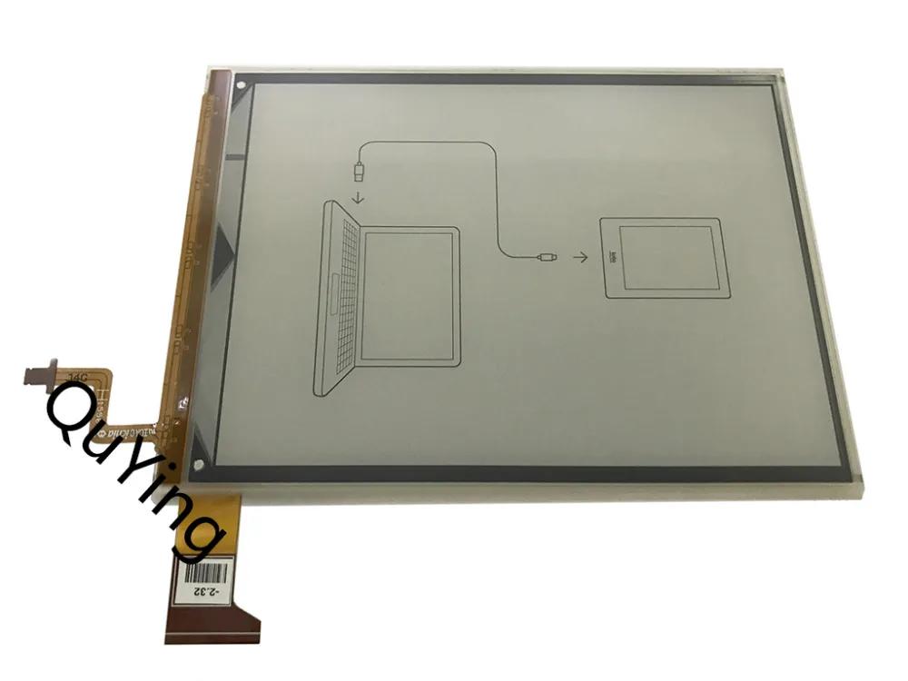 

Quying ebook Screen 10pcs Panel E-Ink ED060KG1 (LF) C1-68 For Kobo Glo HD 2015 BQ Cervantes 3 FNAC Touch Light 2 Reader eReader