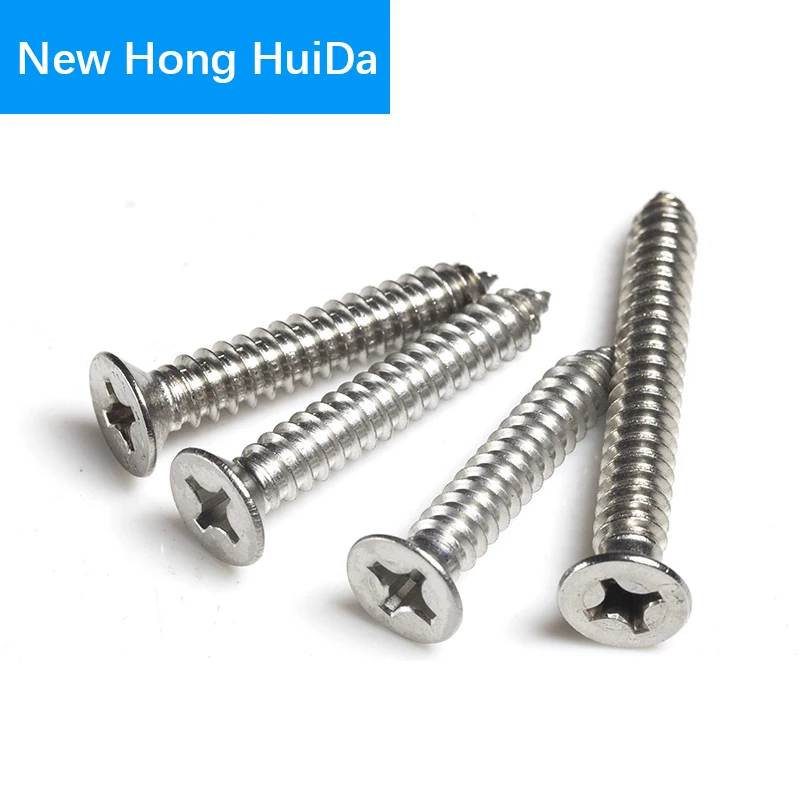 

M1.7 M2 Phillips Cross Recessed Flat Head Metal Self Tapping Screw Small Countersunk Thread Metric Bolt 304 Stainless Steel