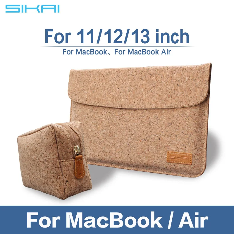 Чехол сумка SIKAI для MacBook Air 11 12 13 дюймов деревянный мягкий кожаный чехол Macbook MacBook|cork