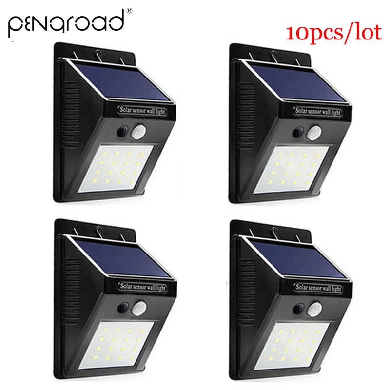 

2-10pcs 30 LED Solar Power Garden Light Outdoor PIR Motion Sensor Solar Wall Light Emergency Security Solar Lamp In Night SL024