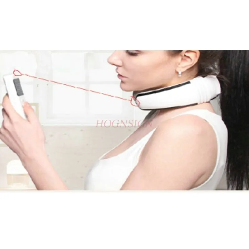 Intelligent Cervical Vertebra Massage Instrument Care Meridian Vibration Heating Neck Massager Home Pulse Cervix Massageador