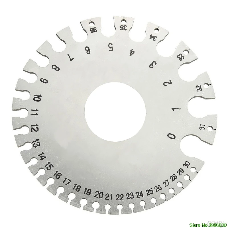 

Round AWG SWG Wire Thickness Measurer Tester Ruler Gauge Diameter Metal Tool