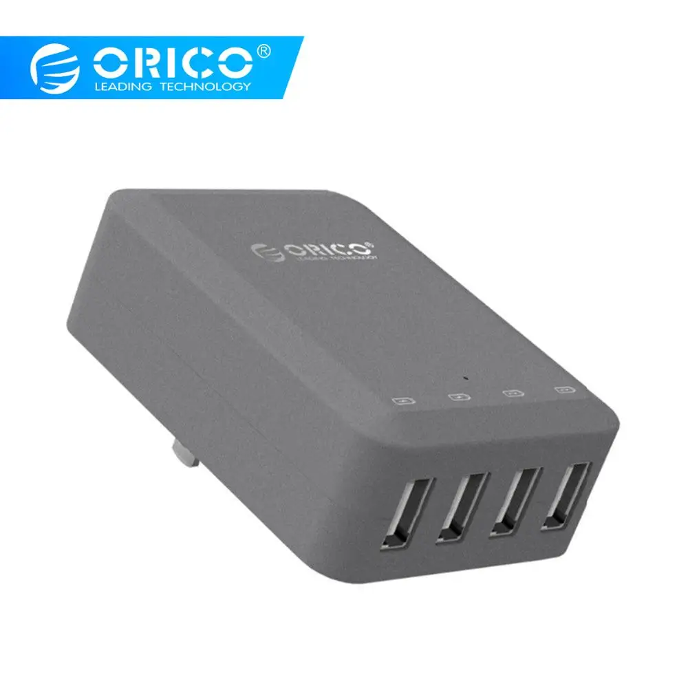 

ORICO Wall Charger 4 Port Smart Charging Charger charging station with US Plug for Samsung Xiaomi Huawei