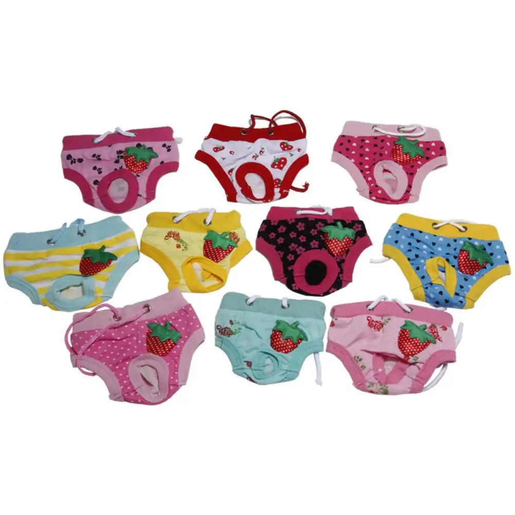 

Dog Puppy Physiological Sanitary Pants Strawberry Underwear Diaper Pet Supplies