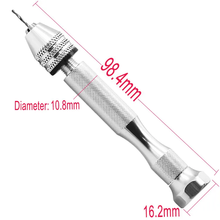 Ювелирное Ремесло ручной штифт отверстие сверла ювелиров боры сверлильный Сверлильный Патрон Зажим 0,3-3,6 мм Мини ручное сверло для 7*0,75 патрон