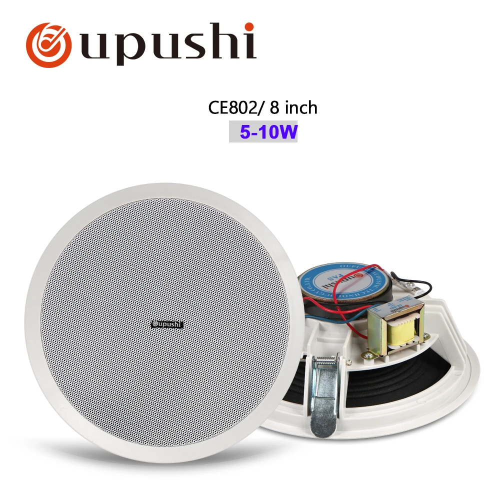 Oupushi CE802 потолок динамик PA системы Altavoz Techo музыка дома стерео настенные колонки