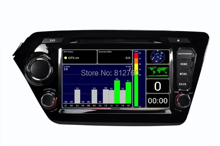 Clearance 4 Core Android 8.1 car dvd player GPS navigation car video player 8 inch 1024*600 for Kia K2 RIO 2011 2012 2013 2014 2015 2016 6