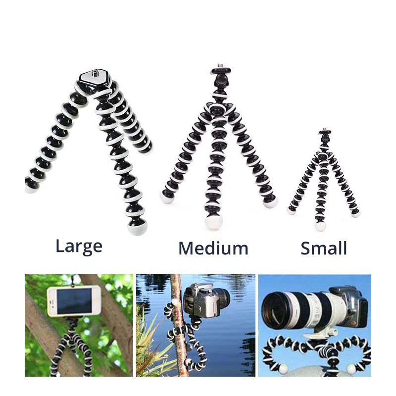 SANGER-SLR-Camera-Mobile-Phone-Octopus-Tripod-Mount-Adapter-Stand-Clip-Small-Medium-Large-for-Xiaomi (1)