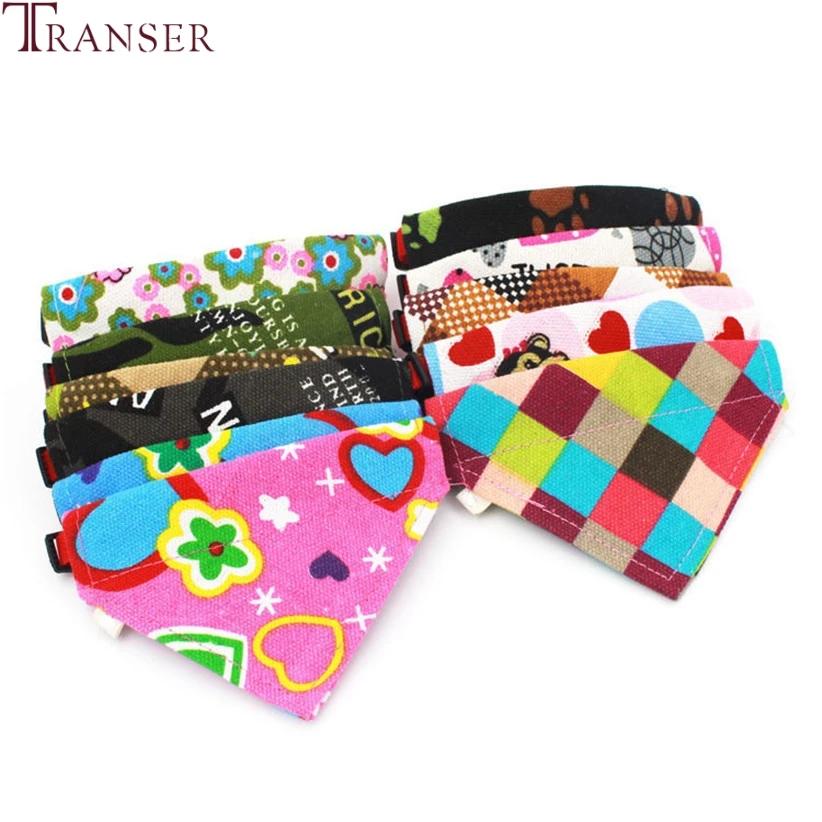 

Transer Pet Dog Supply Adjustable Cute Printing Cat Dog Neckerchief Puppy Collar Dogs Scarf Pets Products For Small Dogs 80406