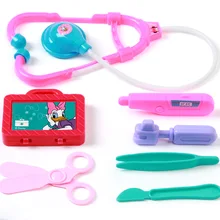 Disney Микки Маус 7 шт./компл. Juguete Детский Набор доктора детские игрушки головоломки моделирование набор лекарств подарок девочка и инструмент для мальчика