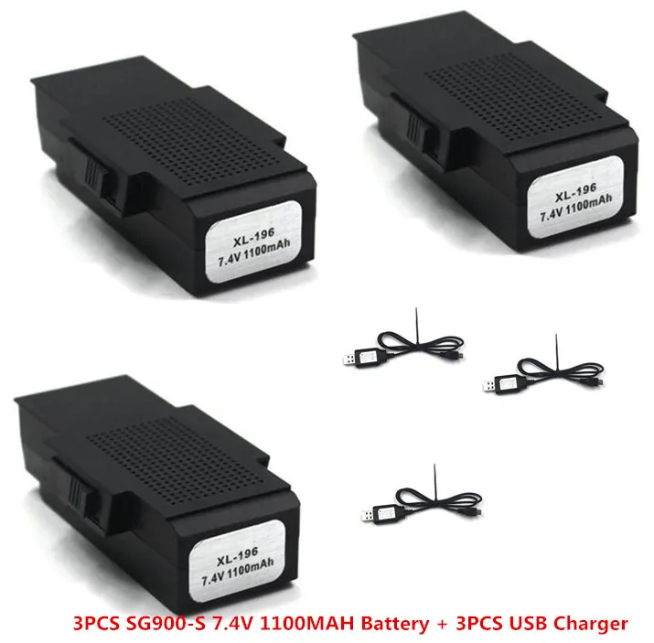 Горячая 7,4 V 1100 mah 3,7 V 1100 mah 2200 mah запасная батарея для SG900 SG900-S X192 X196 wifi FPV RC Дрон модель вертолета - Цвет: SG900-S 7.4V 1100MAH