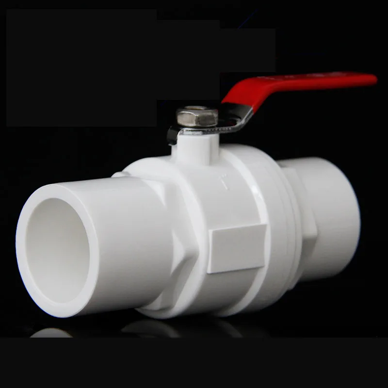 

gogo PVC Ball Valve Switch Valve Gate Valve 20 25 32 40mm Steel Handle
