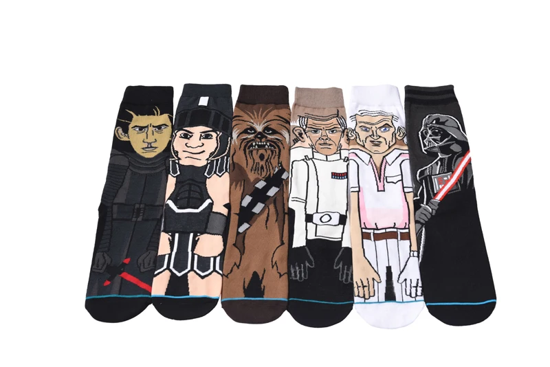 

1 Pair Star WARS USA Brand Novelty Socks Cotton Hit Color Odd Future Men's Socks Women' Socks Skateboard Yoda Cosplay Socks