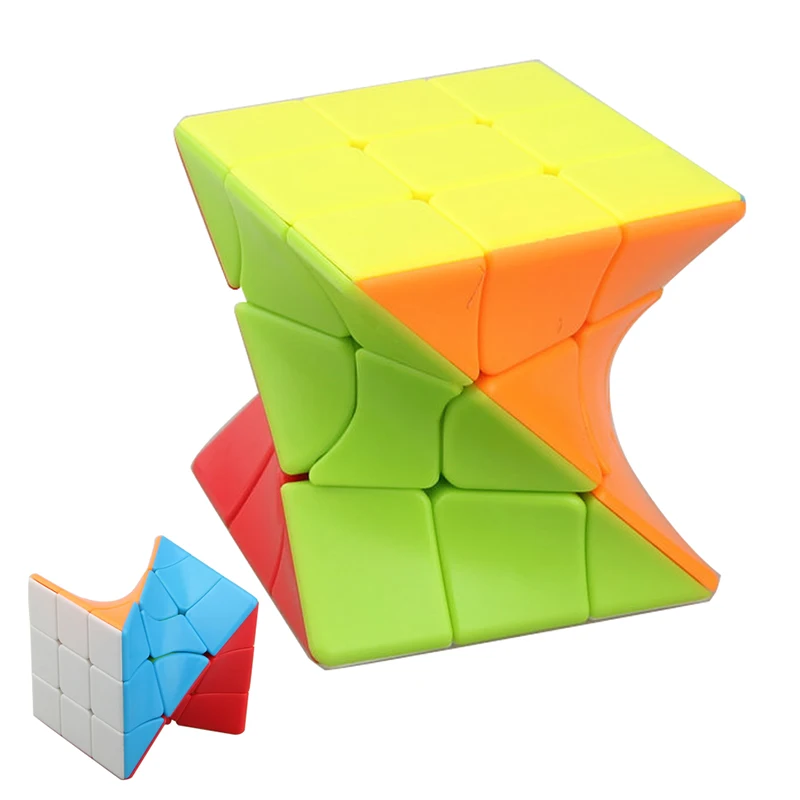 

D-Fantix Fanxin Torsion Magic Cube Layer 3 Unequal Stickerless Skew Cube Puzzle Fidget Learning Toys Gift For Children Adult