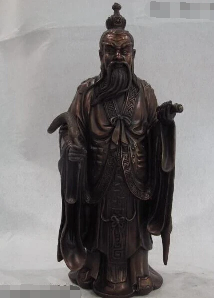 

bir 005510 16 Chinese Taoism Leader Bronze Copper Tai Shang Laojun Taoist Buddha God Statue
