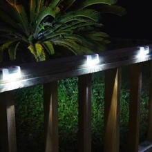 LED Solar Light Waterproof Wall Solar Lamp Outdoor Garden Decoration Fence Stair Pathway Yard Security Light Solar powered Lamp 1 4pcs led solar light wall lamp stainless steel waterproof garden decoration fence stair pathway yard security light solar lamp