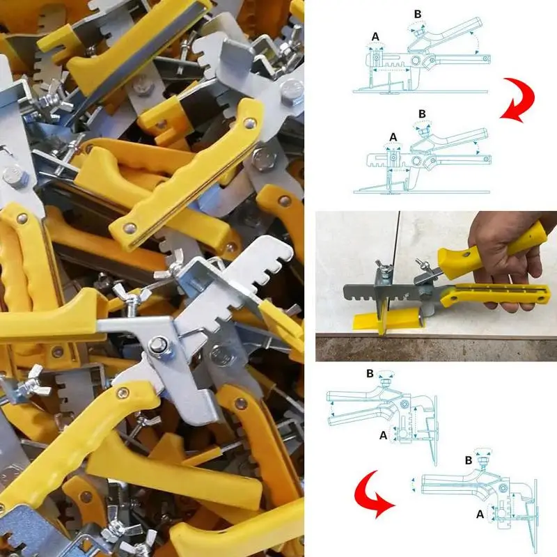 100 шт. приспособление для выравнивания плитки, зажимы для пола, инструмент для укладки плитки для системы Raimondi 1/1. 5/2/2,5/3 мм