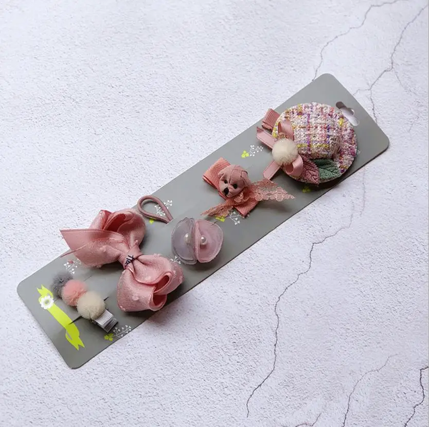 Fashion Girls Hairpin Set Flower Cartoon Bear Hair Clips Jumia Nigeria