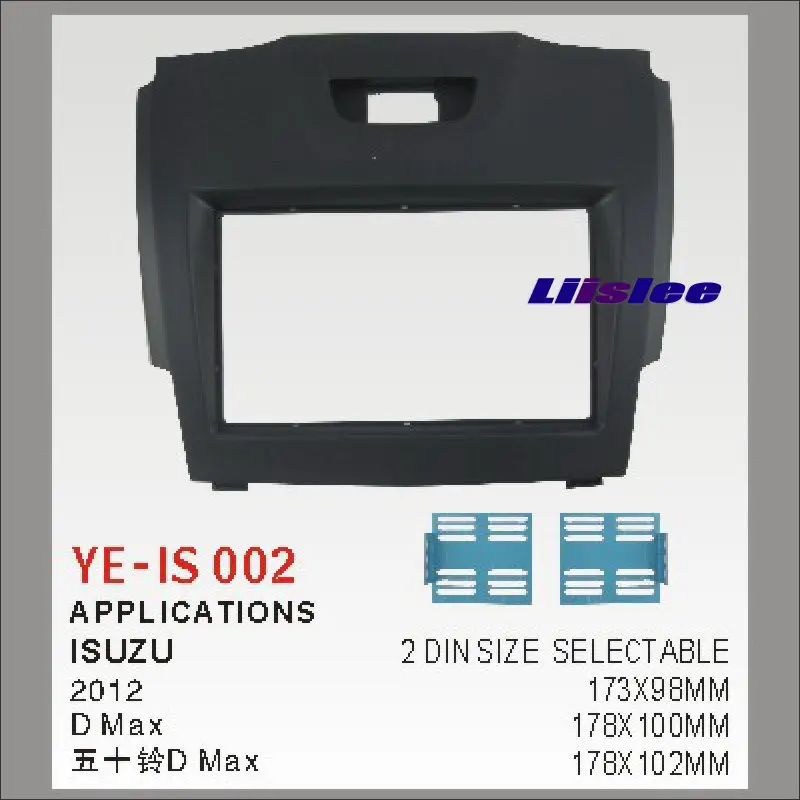 

For Isuzu D Max D-Max 2002~2012 Aftermarket Radio Dash Board Kit 2 DIN ABS Plastic Fascias Car Audio Panel Frame Fascia