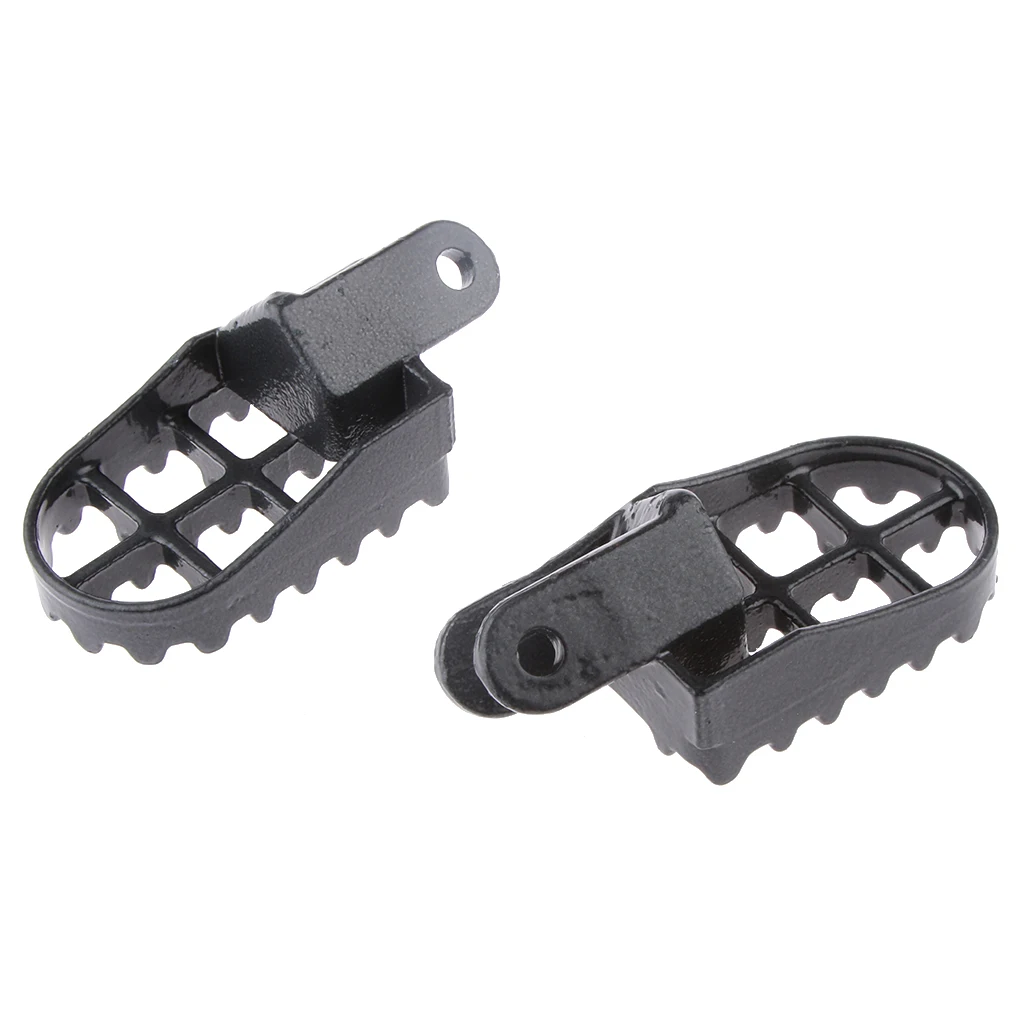 1 Pair Black Motocross Dirt Bike Racing Foot Pegs MX Racing Style Motorcycle Dirt Bike Wide Fat Foot Pegs Rest For Honda Etc