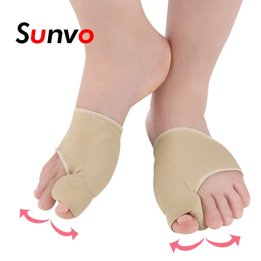 

Sunvo Silicone Gel Separator Sleeve Hallux Valgus Orthotics for Corrective Overlapping Repair Bone Care Protector Insert Pads