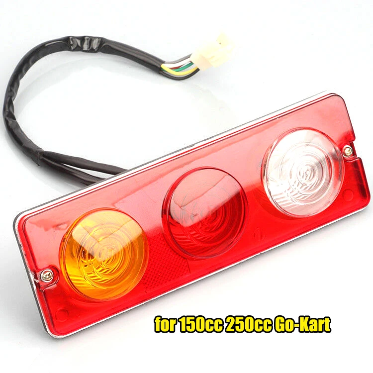 

Rear Brake Tail Light Panel Red LED Lights For 150cc 250cc Go-Kart ATV Buggy Quad Bike
