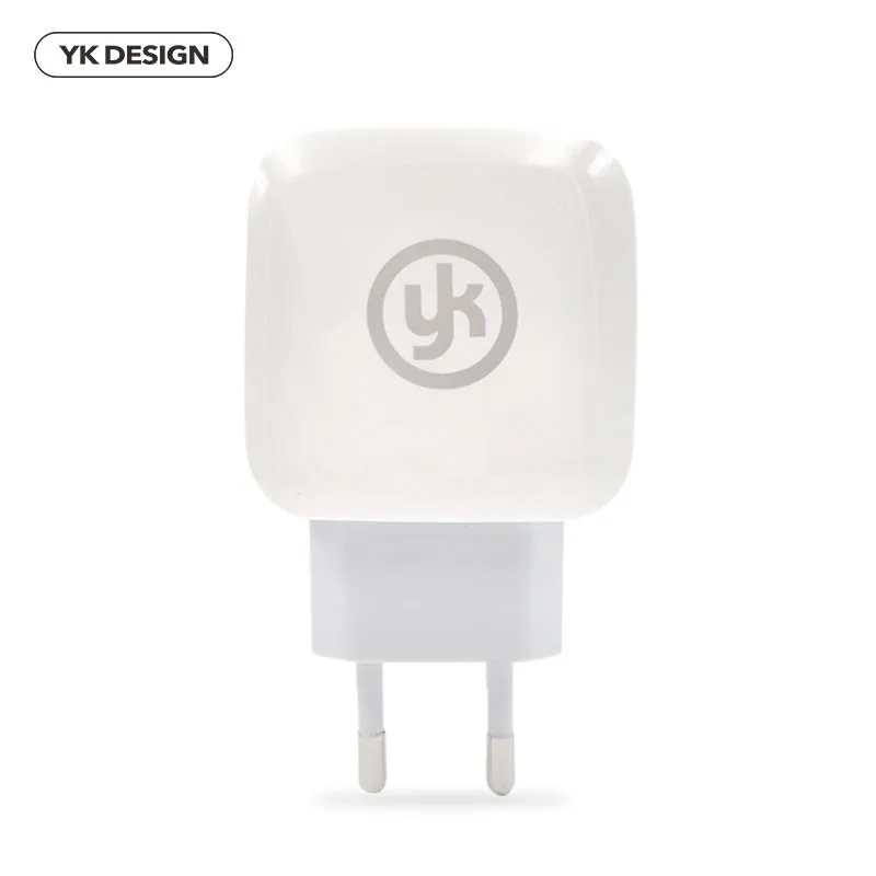 YK شاحن لباد فون الهاتف المحمول مزدوجة USB شاحن المملكة المتحدة شاحن التوصيل محول المحمولة السفر الجدار شاحن