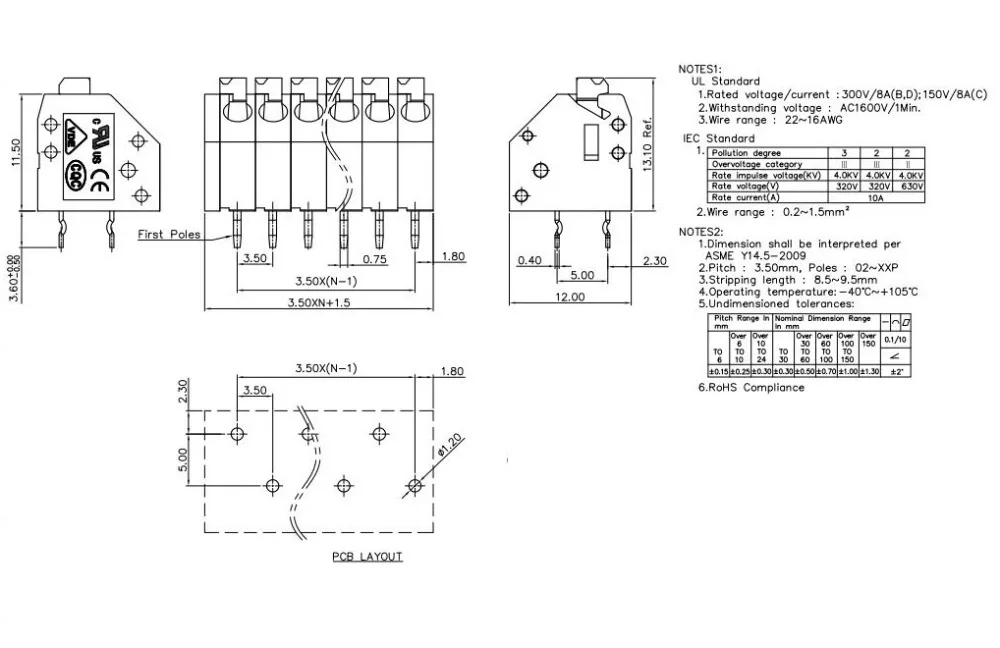 KF250 3,5 2P~ 12P PCB Пружинные клеммные блоки DG250 3,5 мм 2PIN~ 12PIN PTSA 0,5/2-3,5-Z-1985195 PHOENIX свяжитесь с DEGSON KEFA