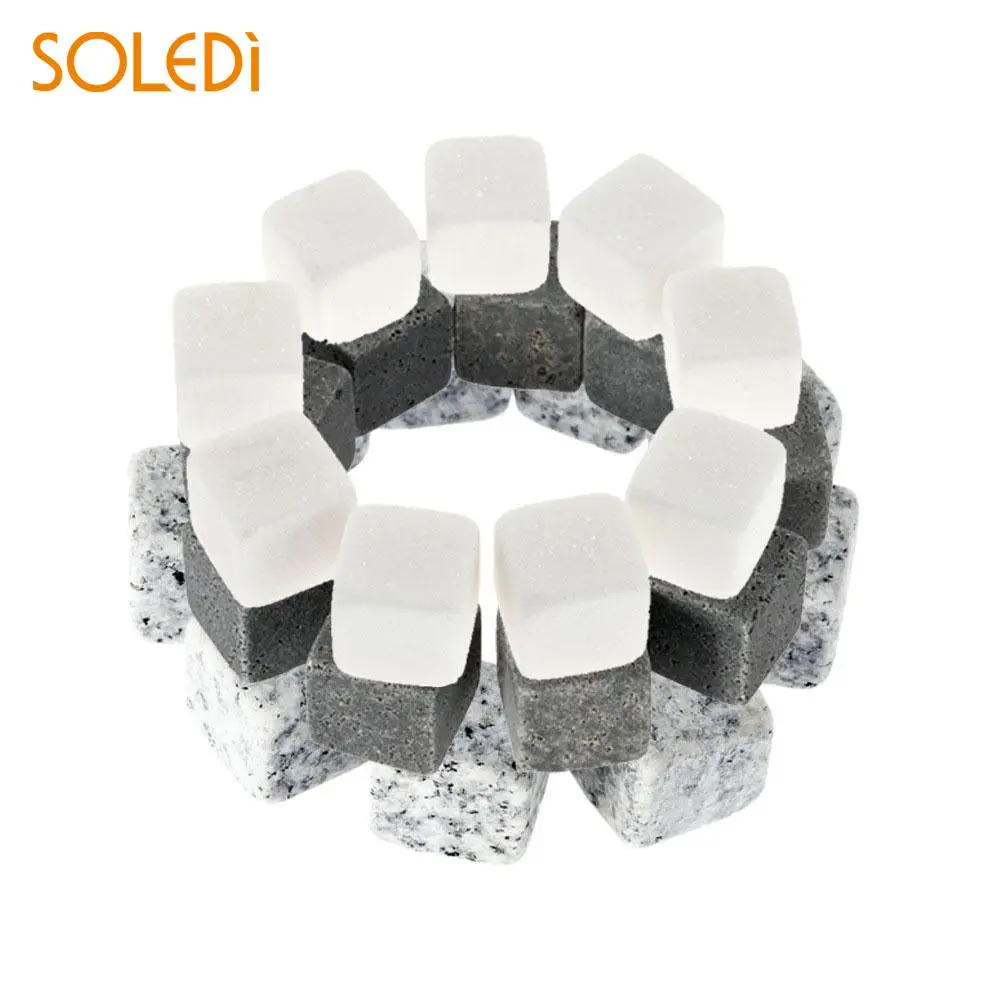 

6PCS/Lot Whiskey Stones Whiskey Stones Granite Practical Ice Wine Stone Cooler Cube Wine Tool 6pcs Durable