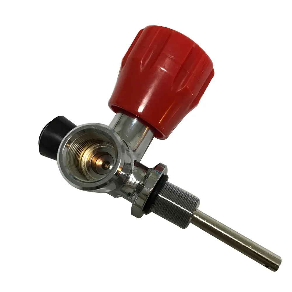 AC911 красный калибровочный клапан для Pcp бутылки бака/Подводное плавание/композитный клапан цилиндра из углеродного волокна с хорошим качеством Прямая