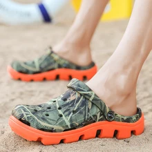 Классические слипоны, туфли-сабо для сада, женские летние пляжные тапки для плавания, уличные сандалии, мужские туфли без задника, размеры 44