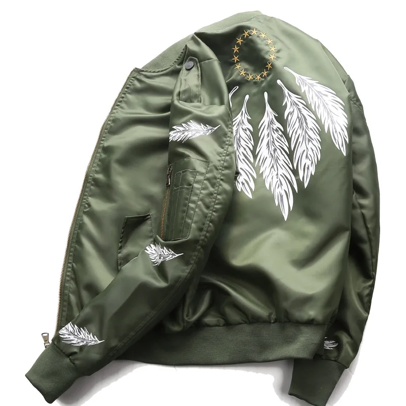 

Spring Autumn Jackets Mens Fashion Style Bomber Pilot Jackets Coats Air Force One Outerwear Clothes Black Windbreaker Streetwear