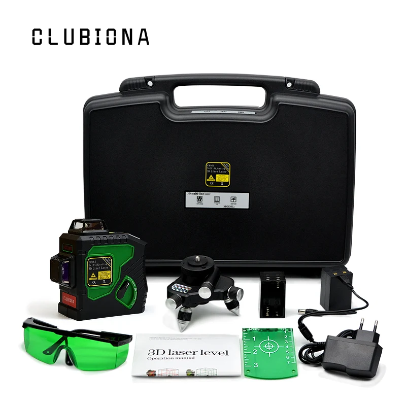 Clubiona 3D 12GH 12 линий лазерный уровень с наливные 360 горизонтальный и вертикальный крест супер мощный зеленый лазер луч линии Clubiona 3D 12GH 12 линий лазерный уровень с наливные 360 горизонтальный и вертикальный крест супер мощный зеленый лазер луч линии
