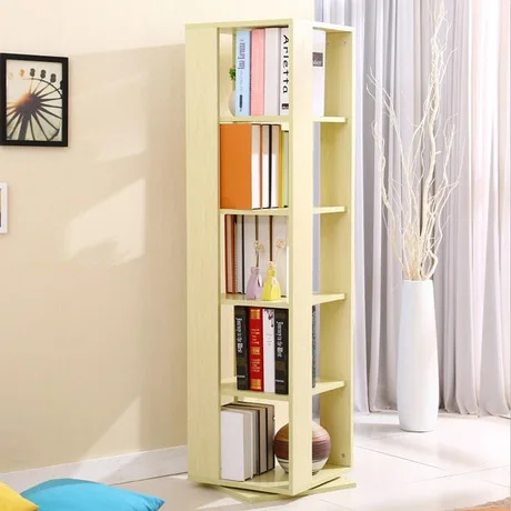 Книжный шкаф, мебель для гостиной, мебель для дома, твердая деревянная книжная полка, вращающаяся на 360 градусов, витрина, подставка для книг 123*40*40 см