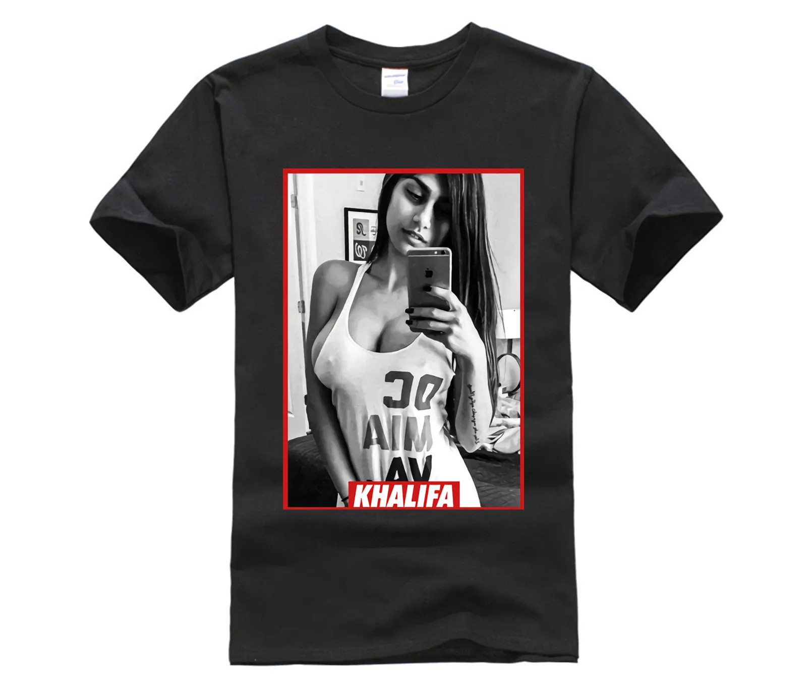 

MIA KHALIFA T Camicette 2018 Nuovi Uomini di Arrivo t shirt Porno t shirt Nizza