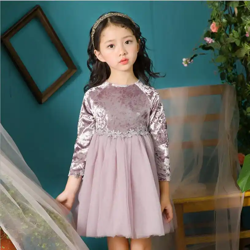 Girls Princess Pageant Dress Toddler Baby Wedding Party Flower Tutu Dress 2-7Y