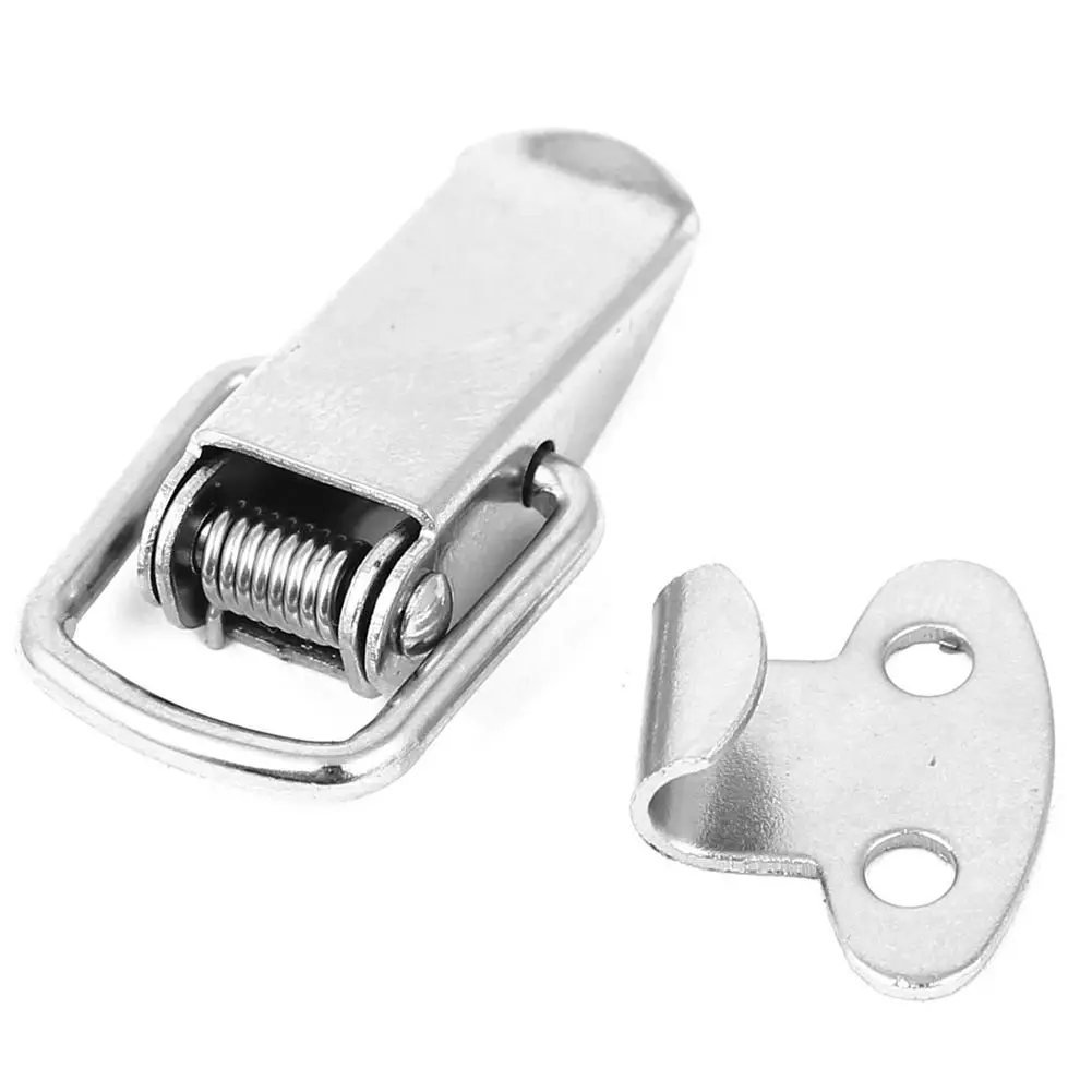 Toolbox Box Spring Loaded Straight Loop Toggle Catch Latch Hasp 8pcs