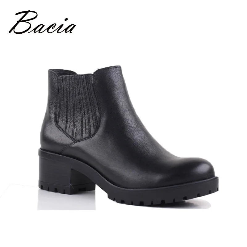 

Bacia New Fashion Brand Winter Leather Shoes Genuine Leather Women Boots Comfortable High Quality Ankle Boots Retro Shoes VB062