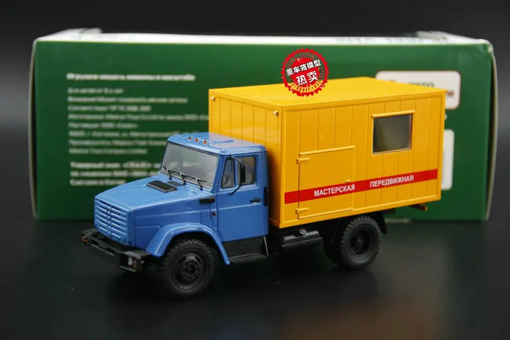 Классический SSM 1:43, в СССР, российский ЗИЛ, грузовой фургон, грузовик, литая игрушка, модель для коллекции, украшения