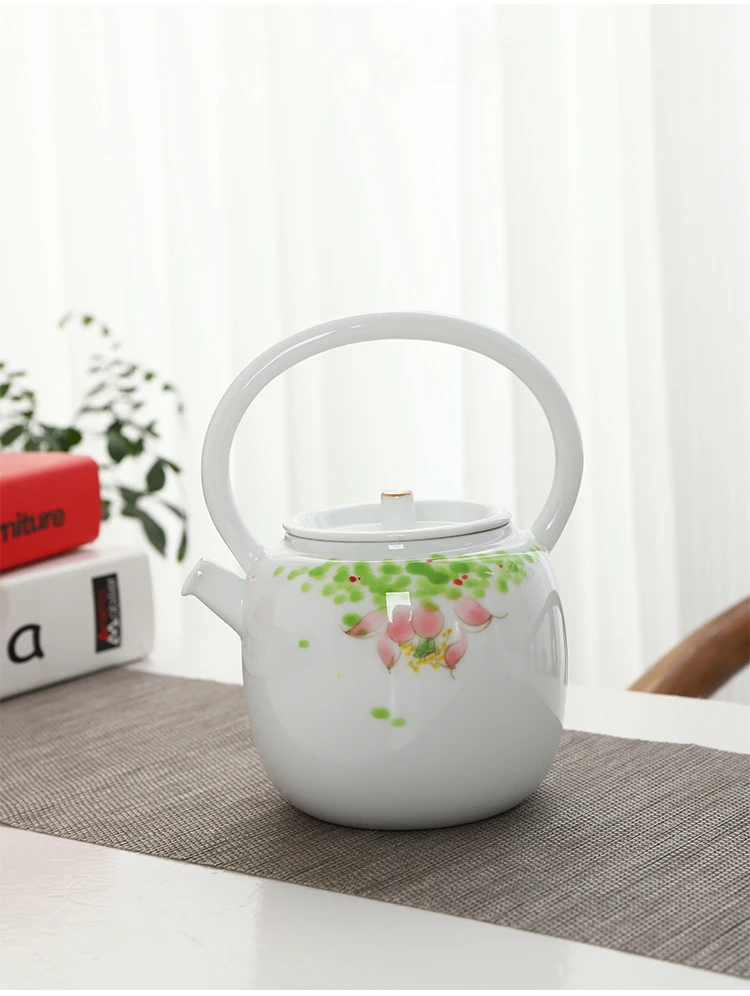 TANGPIN большой основные характеристики керамики чайник раскрашенный вручную фарфоровый чайник Китайский кунг-фу Чайники заварочные 560 мл
