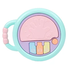 1 шт., забавный детский музыкальный светильник, инструменты, ручной барабан, развивающие игрушки для детей, От 0 до 1 года, детские игры, забавные подарки