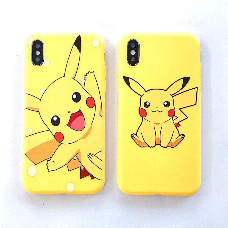 

Cute Cartoon Pocket Phone Case For iphone x xs max xr coque 6 6s 7 8 Plus Soft TPU Ultra Thin Case Cover